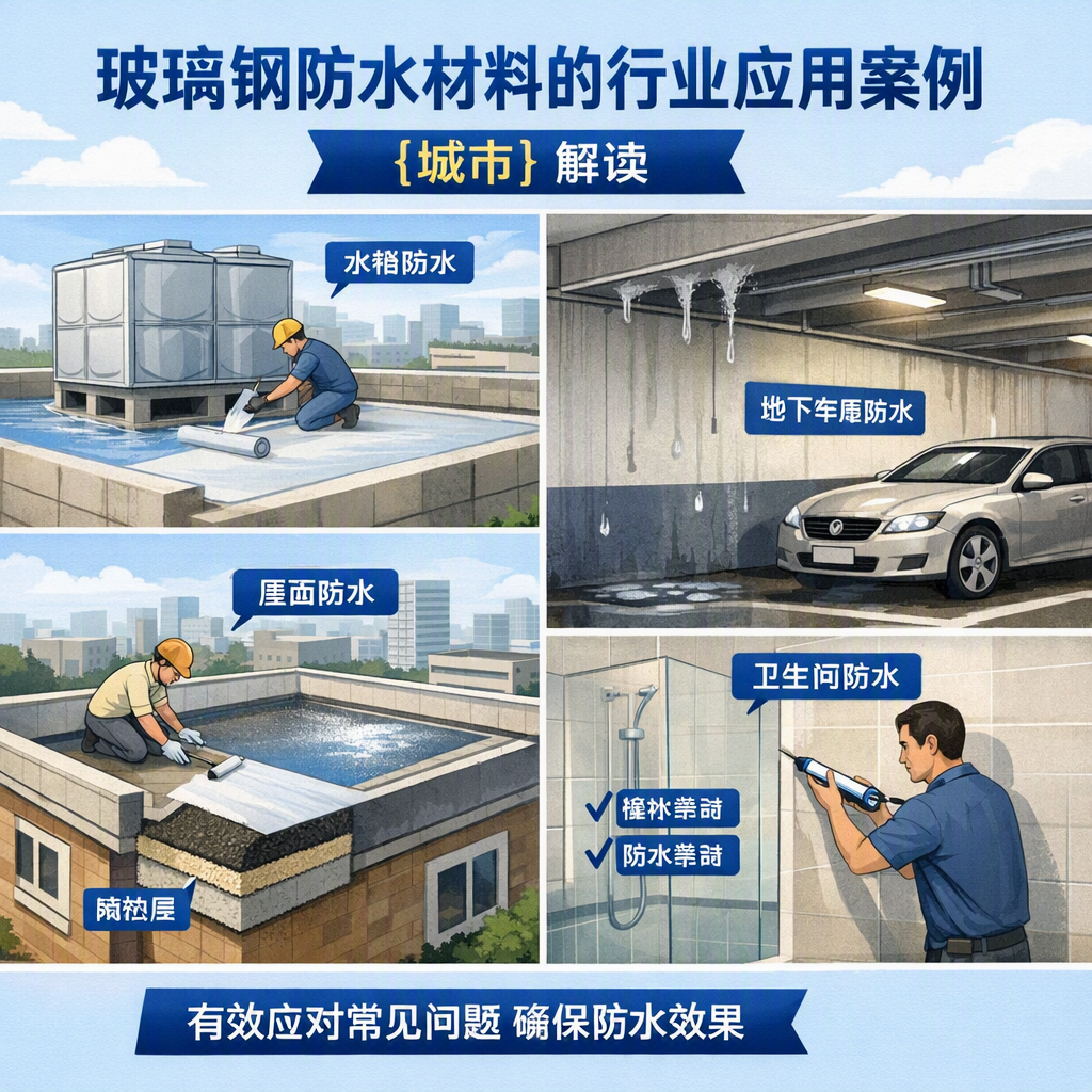 玻璃钢防水材料的行业应用案例,焦作解读